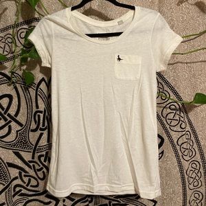 Jack Wills White Pocket Tee US Size 2 (S)